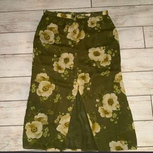 Vintage floral slip skirt size 16